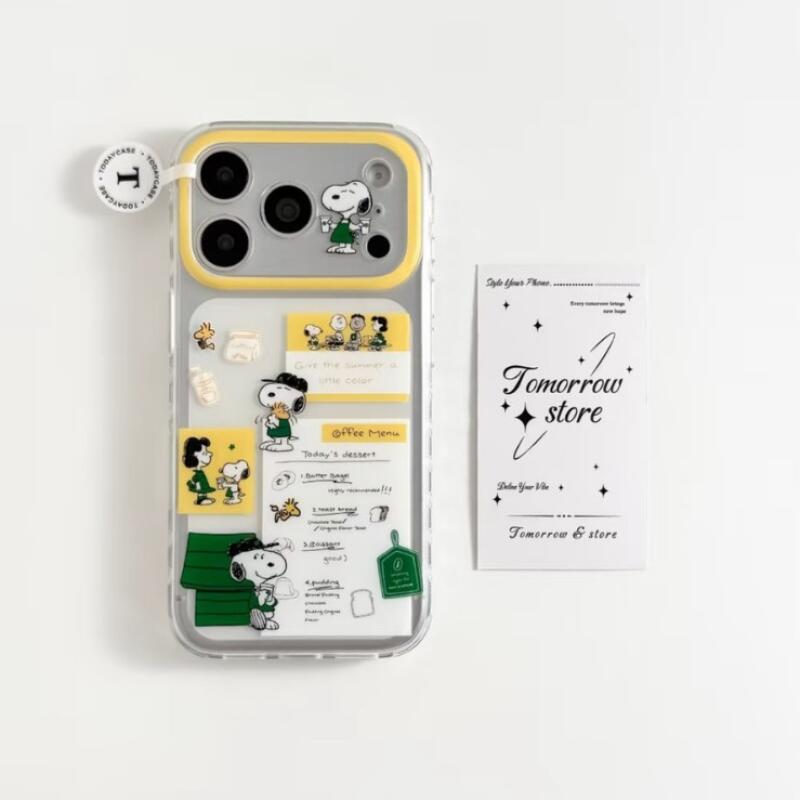 Phone Accessories From China - เคสโทรศัพท์ Snoopy ลายโน้ตกาแฟสุดน่ารัก เหมาะสำหรับตกแต่งโทรศัพท์ Apple 17