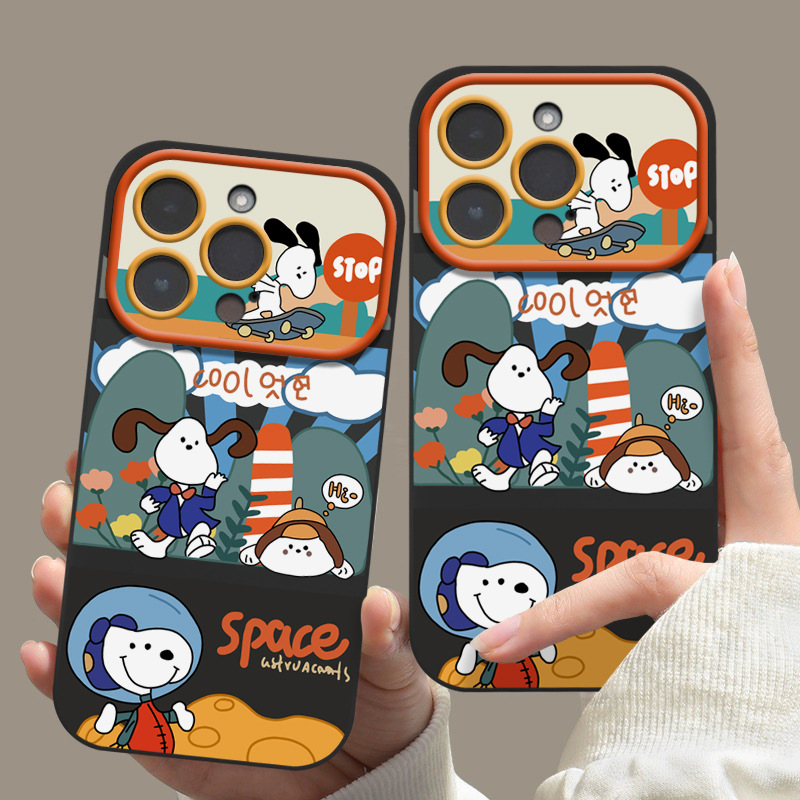 Phone Accessories From China - เคสโทรศัพท์ Snoopy ลายการ์ตูนคาวาอี้ เหมาะสำหรับตกแต่งโทรศัพท์ Apple น่ารัก