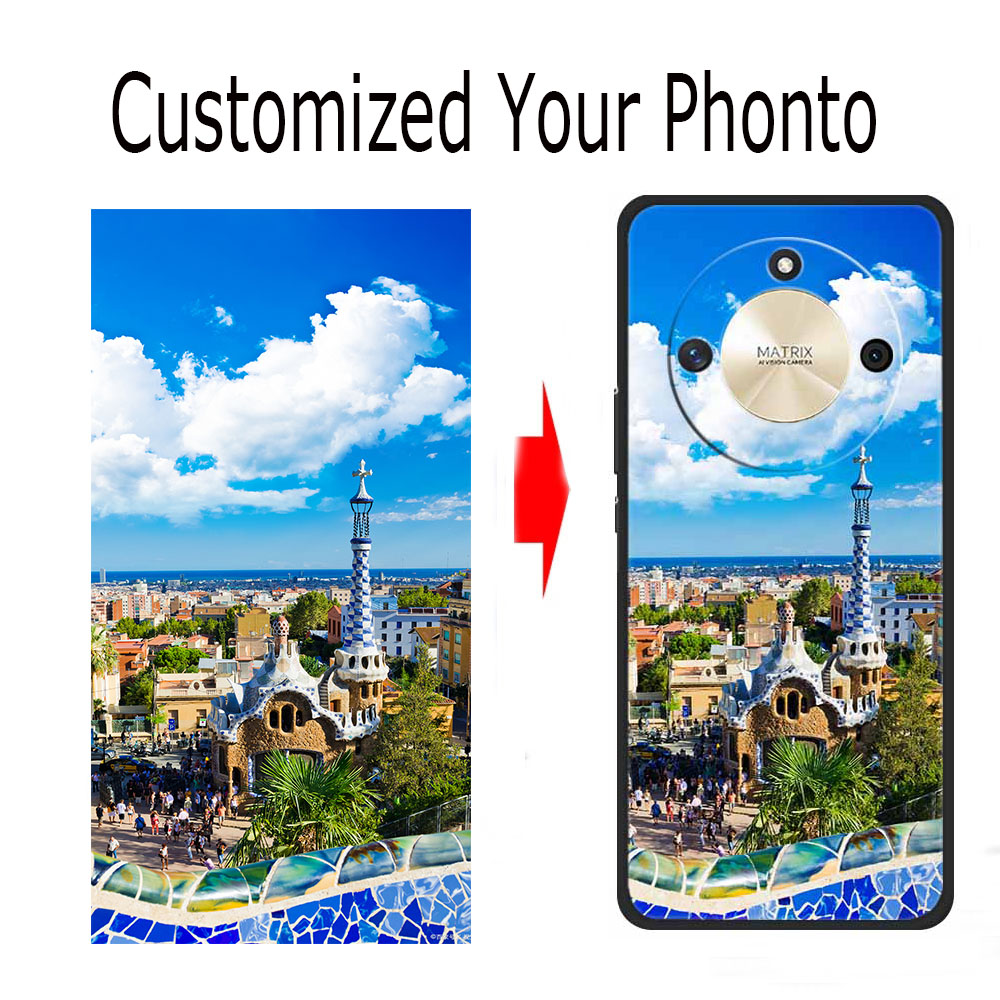 Phone Accessories Names - DIY Photo ชื่อโทรศัพท์ที่กําหนดเองสําหรับ Honor X9C สมาร์ทซิลิโคนสําหรับ