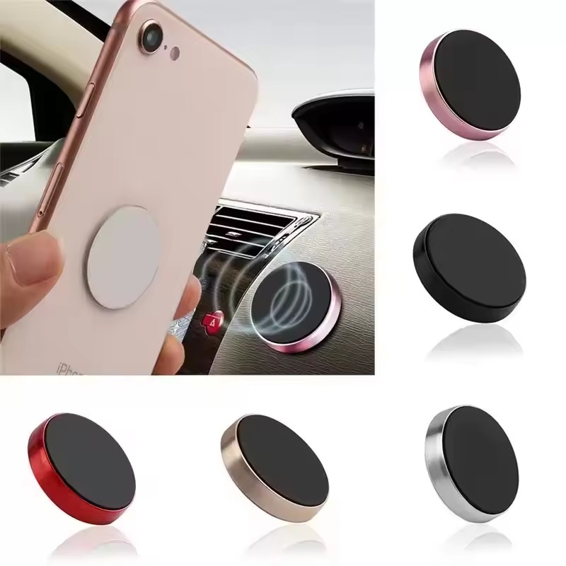 Phone Accessories Japan - ที่วางโทรศัพท์ในรถยนต์แบบแม่เหล็ก ที่วางโทรศัพท์ในรถยนต์แบบสากลสำหรับไอโฟน เสี่ยวมี่ หัวเว่ย ซัมซุงแดชบอร์ดติดผนังสติกเกอร์แม่เหล็กติดรถยนต์