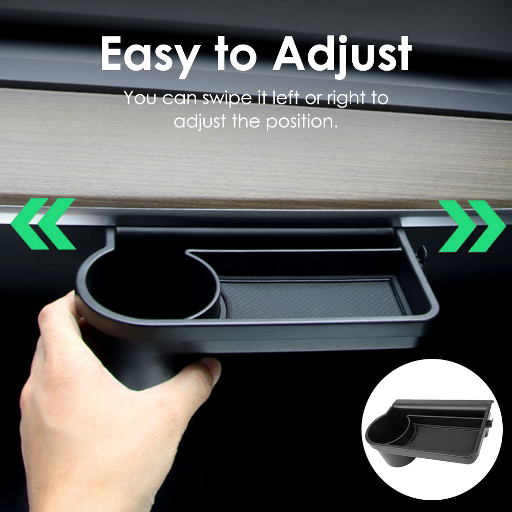 Phone Accessories Hanger - กล่องเก็บของ3/Y สำหรับเทสลาโมเดลกล่องเก็บของรถยนต์ชั้นวางโทรศัพท์มือถือถ้วยน้ำที่วางแก้ววัสดุ ABS