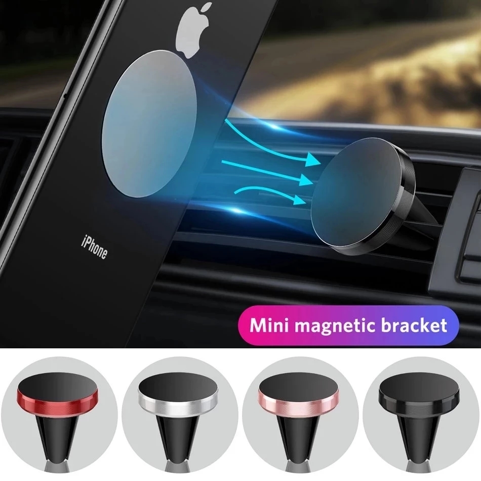 Phone Accessories Japan - ที่วางโทรศัพท์ในรถยนต์แบบแม่เหล็ก ติดตั้งช่องแอร์ ใช้ได้กับ iPhone 14 13