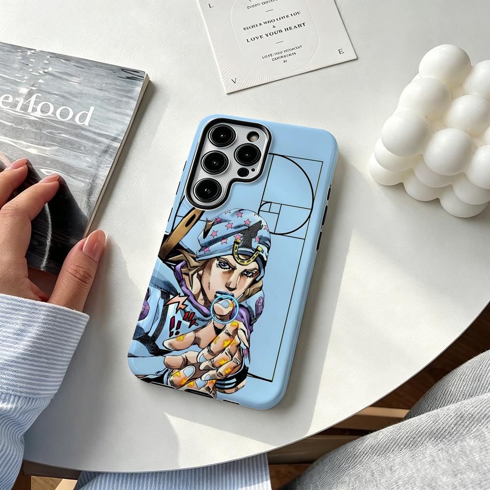 Samsung Galaxy S24 - เคสโทรศัพท์ลายอนิเมะสุดเท่ J-JOJO Steel Ball Run สำหรับ