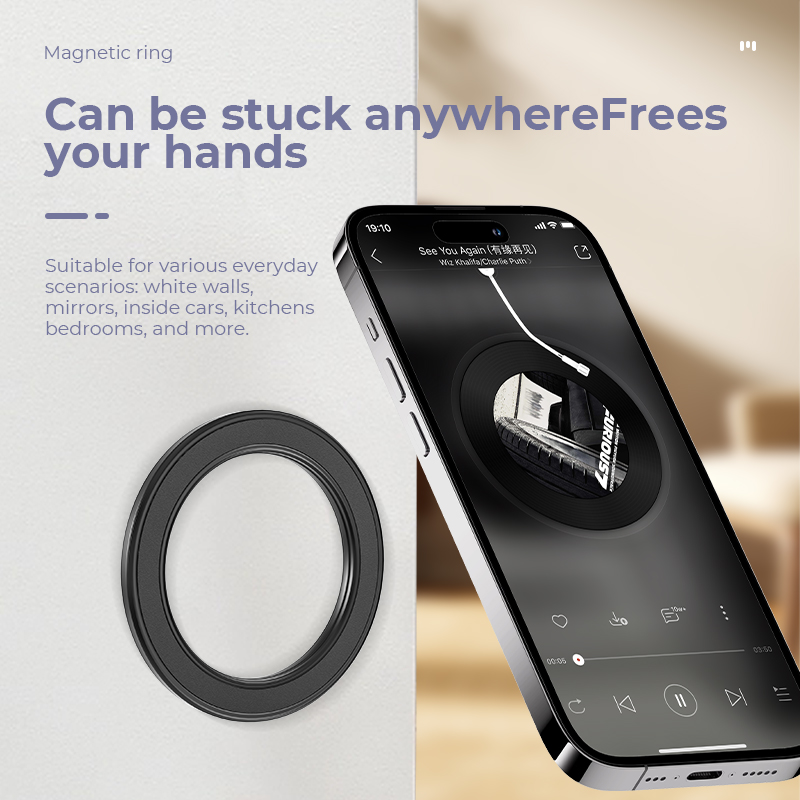 Phone Accessories Japan - ที่ยึดโทรศัพท์แบบแม่เหล็กแรงสูง Magsafe พร้อมขาตั้ง แม่เหล็กติดผนัง ที่ยึดโทรศัพท์มือถือในรถยนต์ สำหรับ