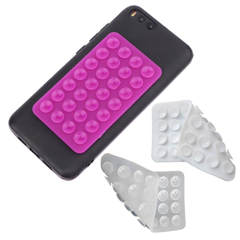 Phone Accessories Crochet - ที่ยึดโทรศัพท์แบบซิลิโคนสองด้าน 1 ชิ้น ป้องกันการตกหล่น อุปกรณ์เสริมสำหรับยึดโทรศัพท์มือถือแบบพกพา