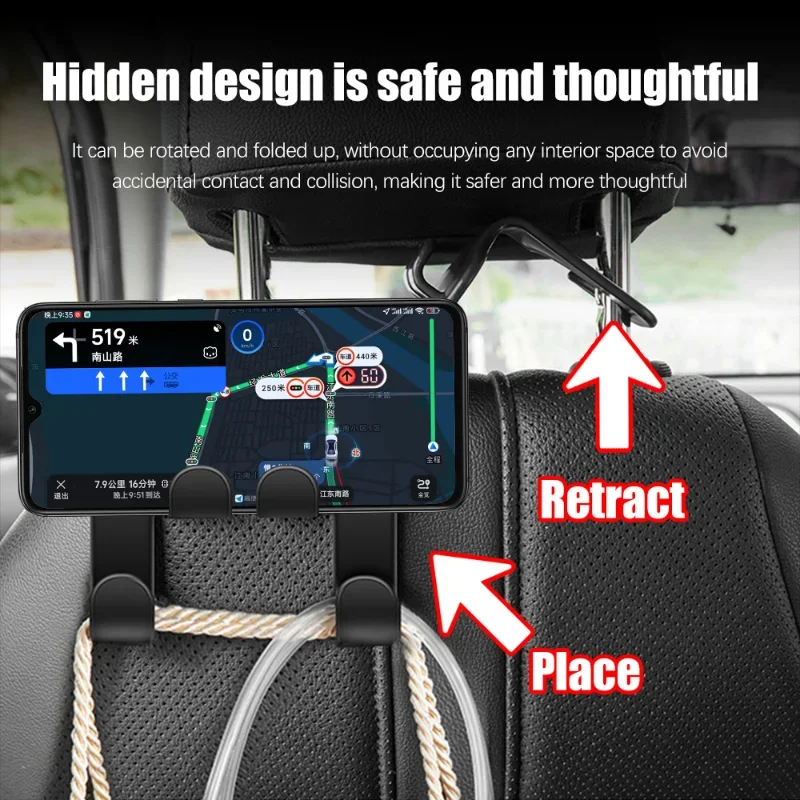 ตะขอแขวนหลังเบาะรถยนต์อเนกประส - Phone Accessories Hanger บทวิจารณ์และราคา