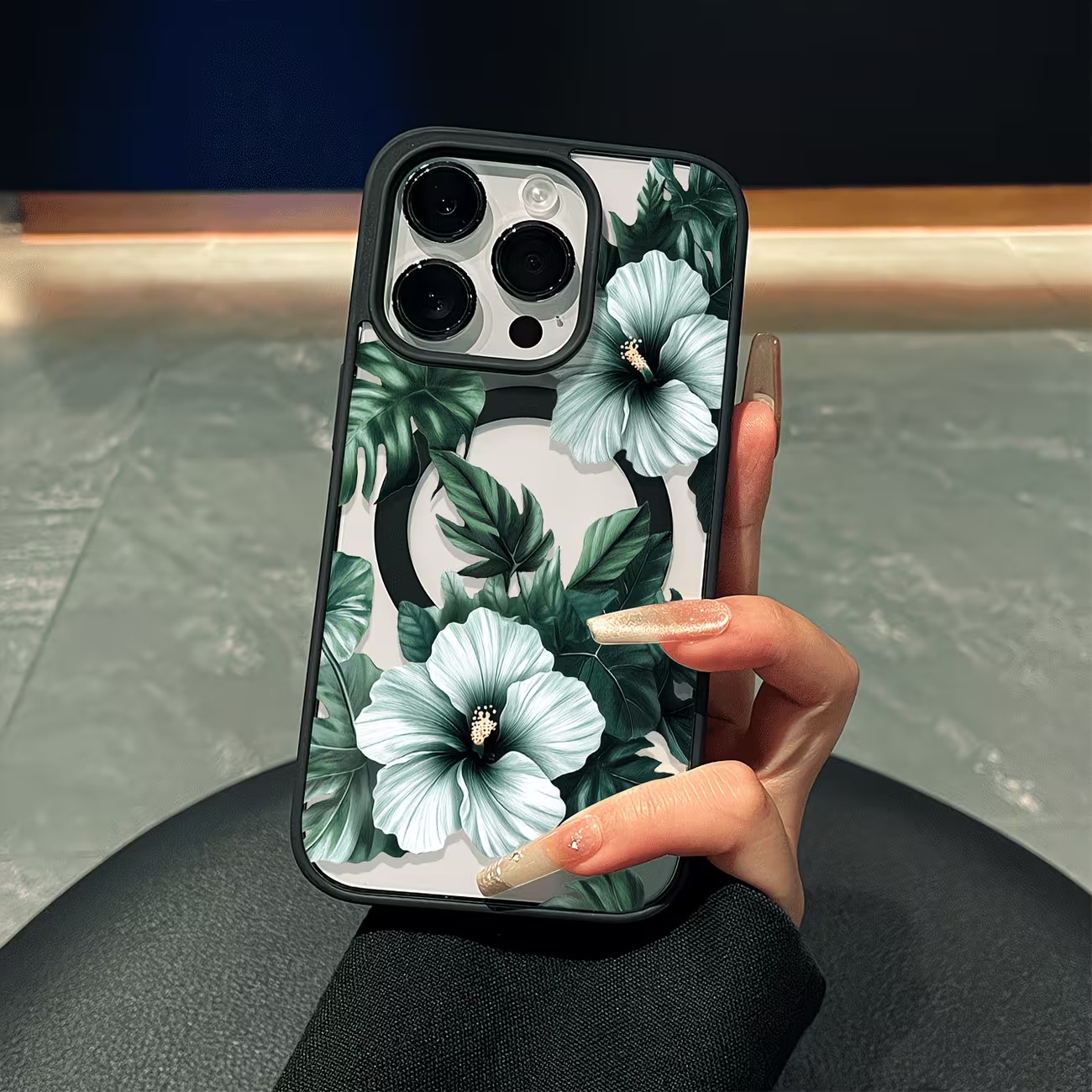 เคสโทรศัพท์ลายดอกไม้สีเขียวสำห - Magnetic Phone Case บทวิจารณ์และราคา